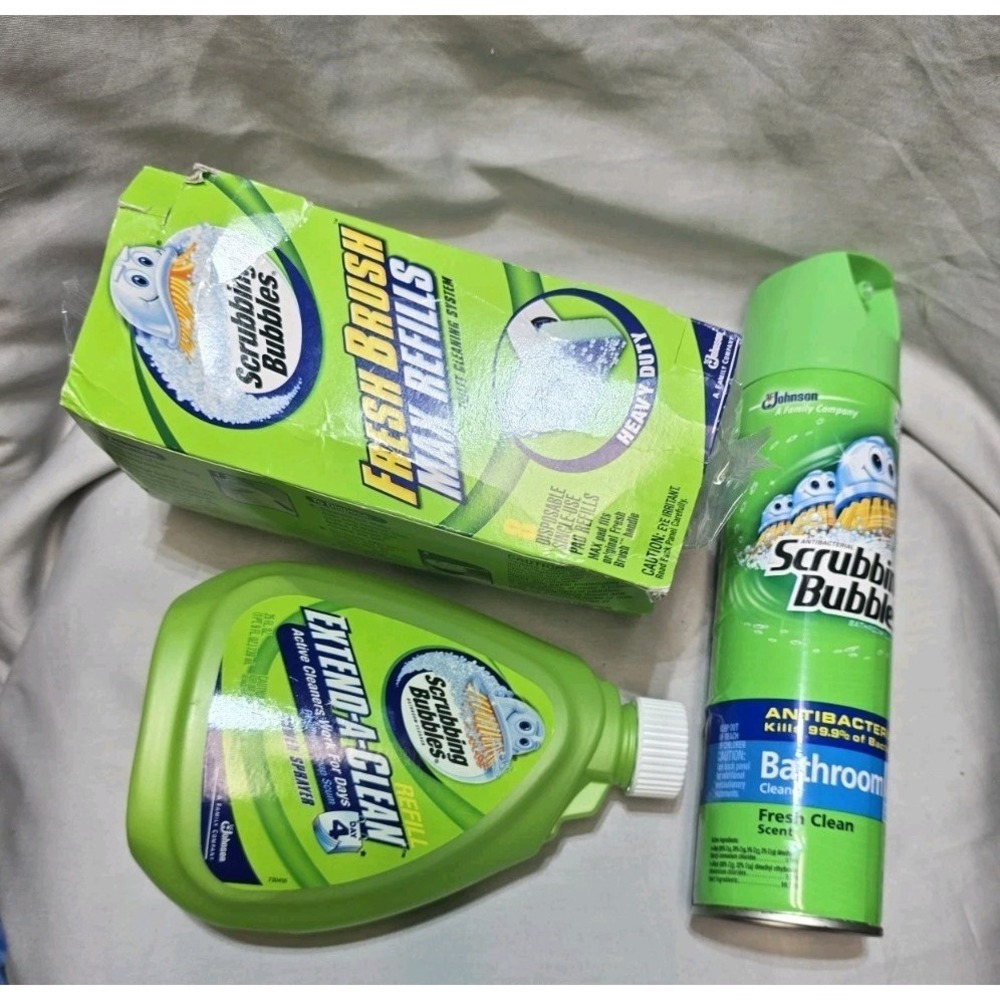 Johnson Scrubbing Bubbles FRESH BRUSH Foam Refill Toilet Cleaning Lot Of 3